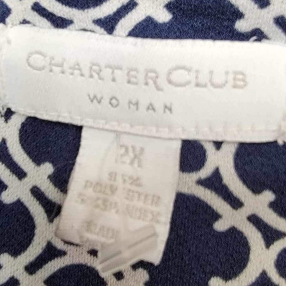 Charter Club Dress Size 2X Women Sleeveless Sheath Pleated - Picture 7 of 9